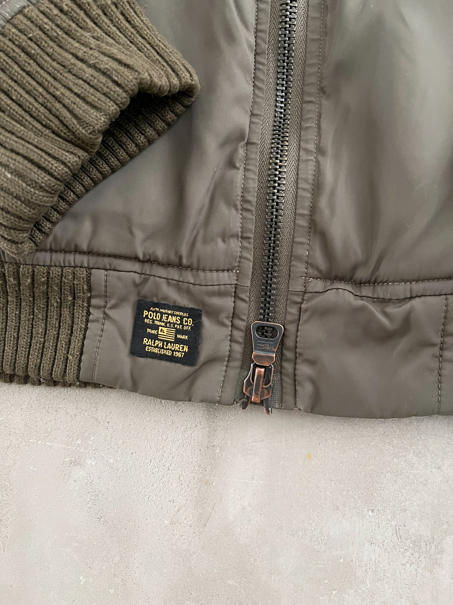 KHAKI RALPH LAUREN JACKET - 2000S - L