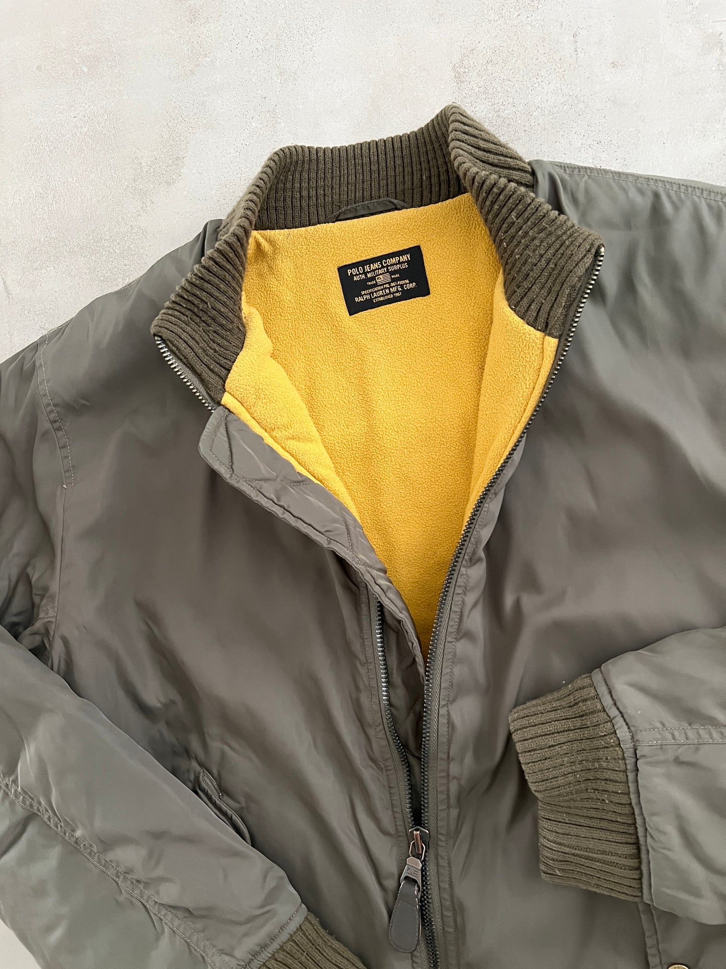 KHAKI RALPH LAUREN JACKET - 2000S - L