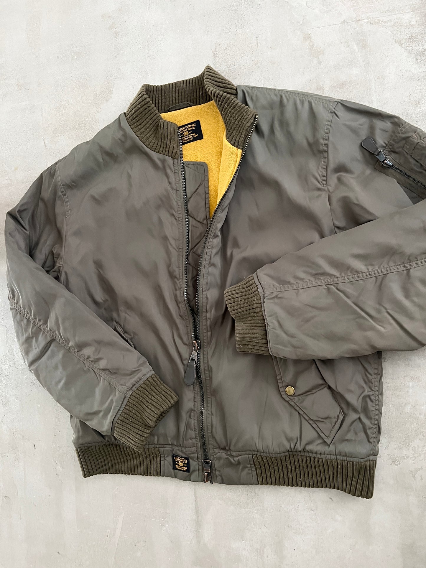 KHAKI RALPH LAUREN JACKET - 2000S - L