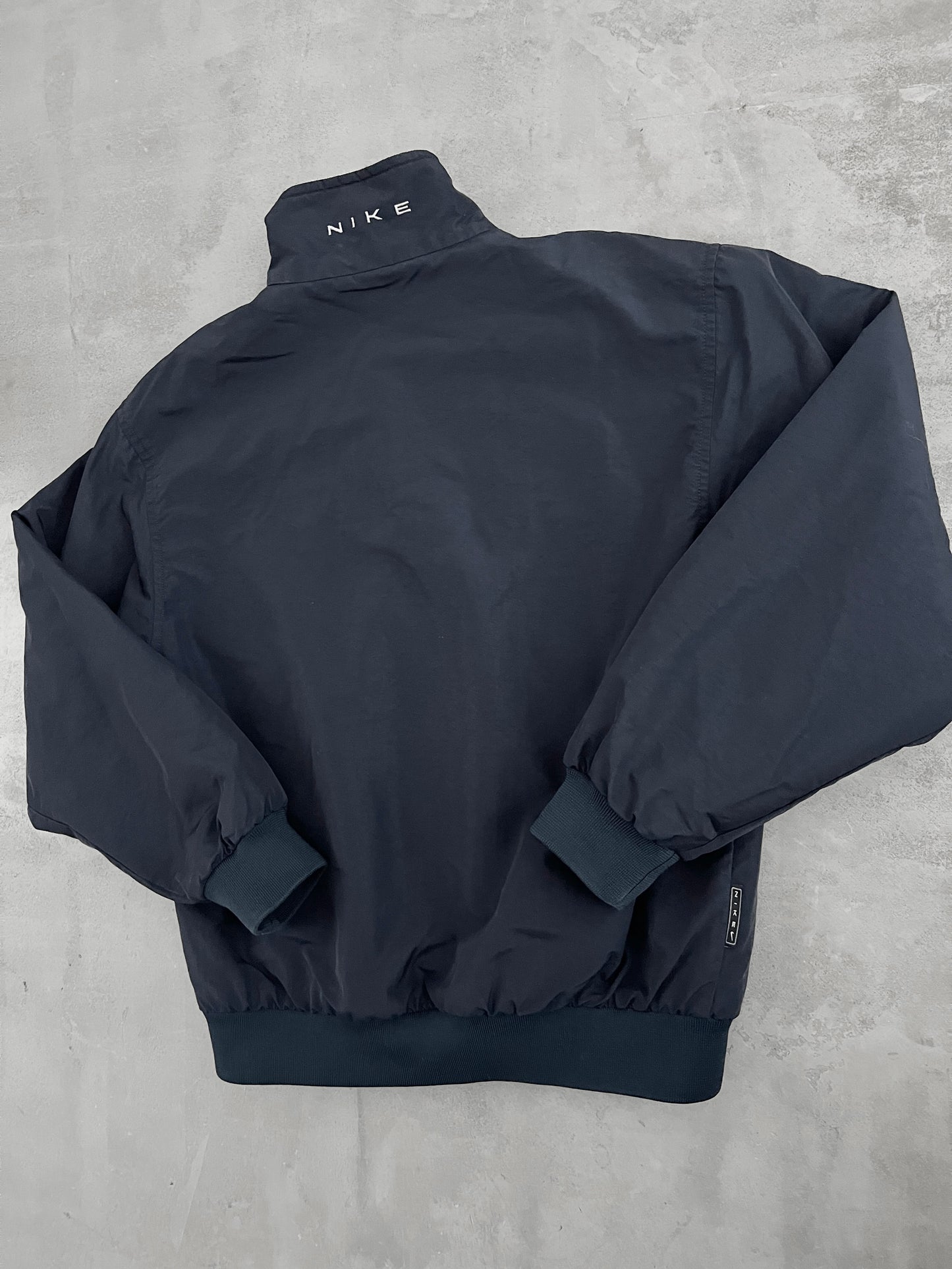 NAVY NIKE JACKET - 1990S - M