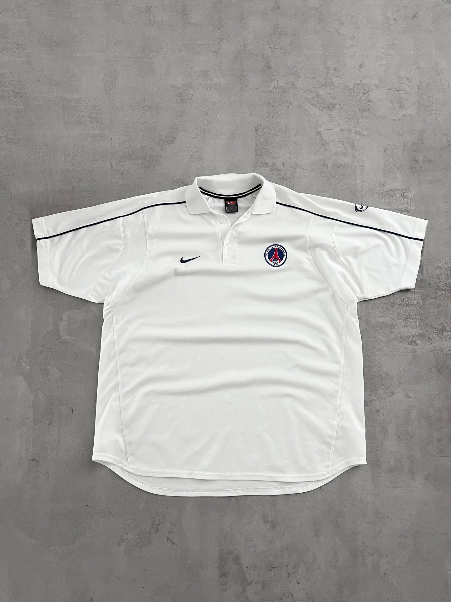 WHITE PSG NIKE POLO - 2000S - XL