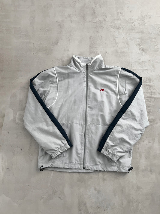 GREY NIKE TRACK JACKET - 2000S - M