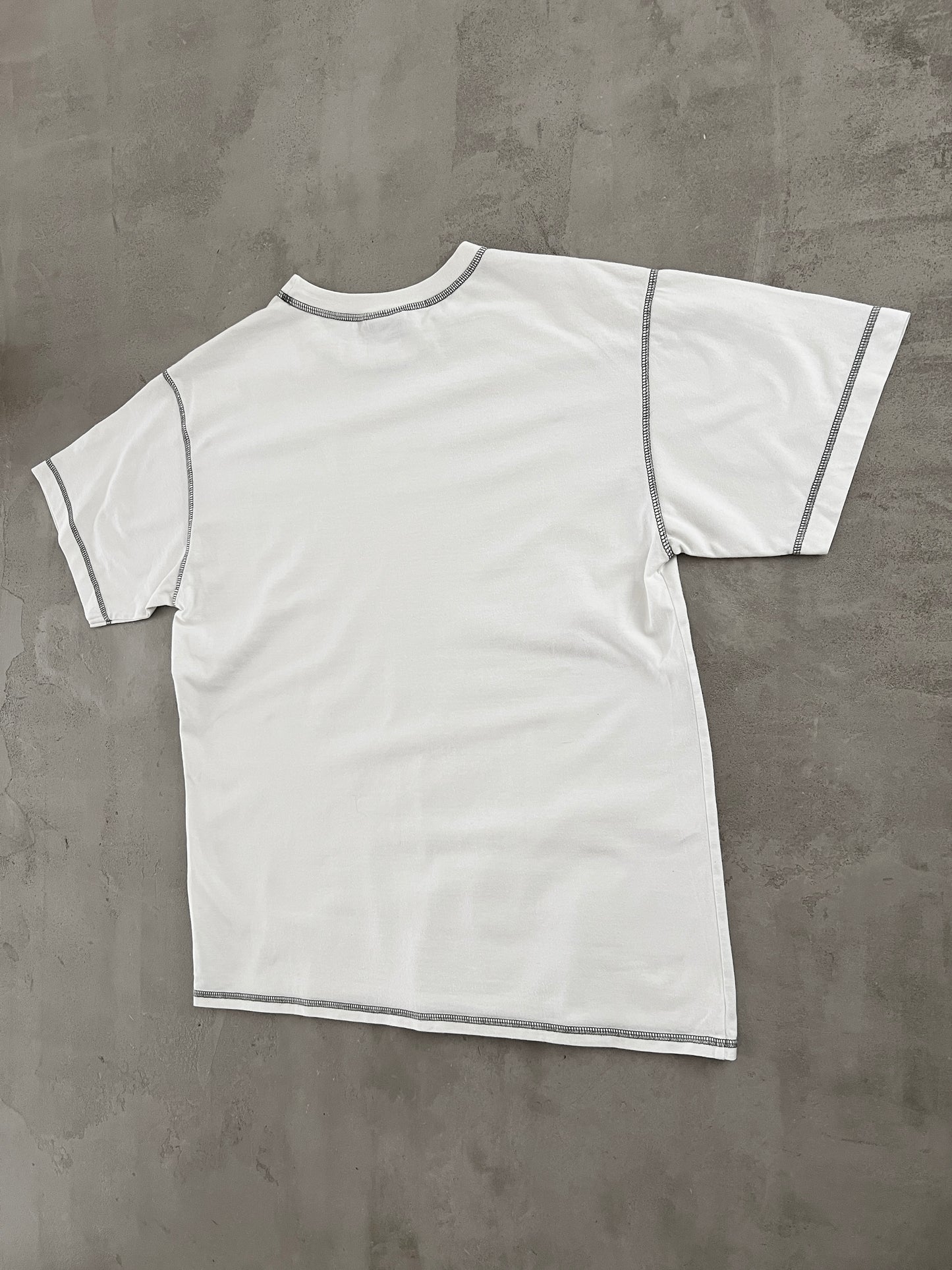 WHITE PORSCHE TEE - 2000S - S