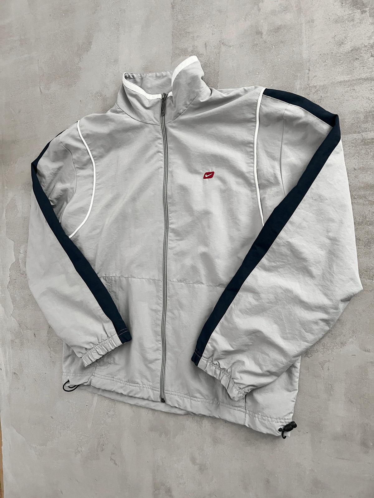 GREY NIKE TRACK JACKET - 2000S - M