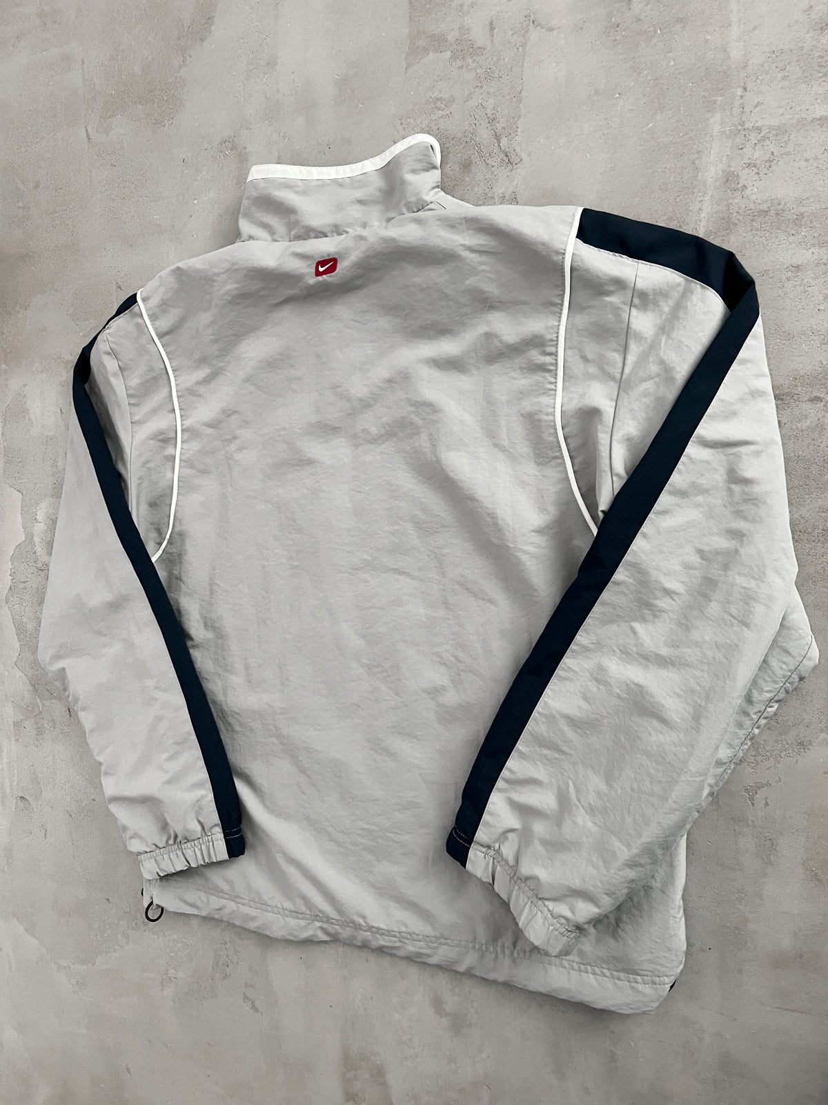 GREY NIKE TRACK JACKET - 2000S - M