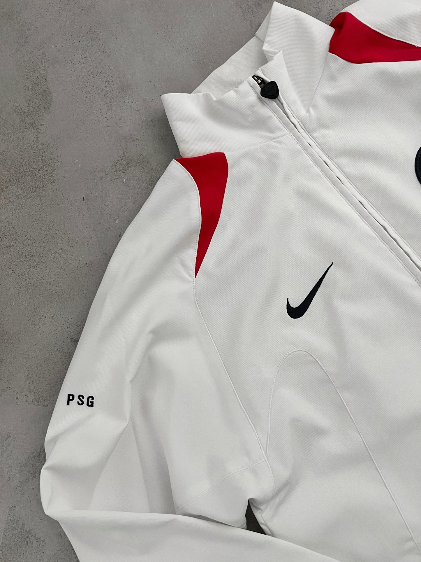 WHITE PSG NIKE TRACK JACKET - 2000S - M