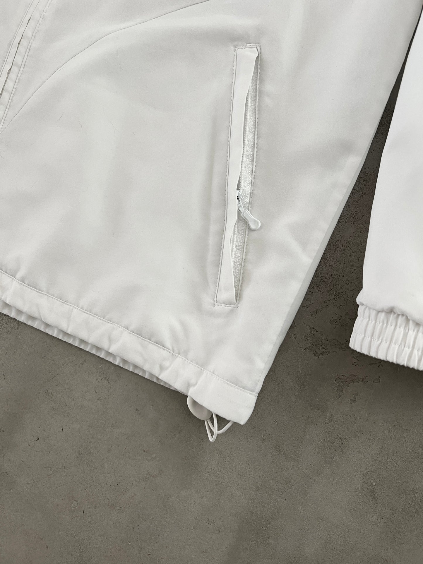 WHITE REAL MADRID JACKET - 2000S - M/L