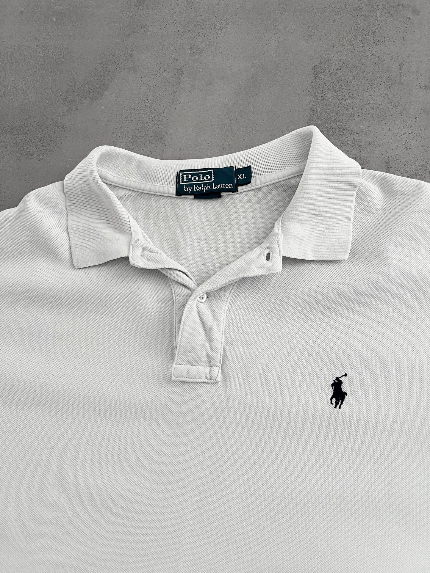 WHITE RALPH LAUREN POLO - 2000S - XL