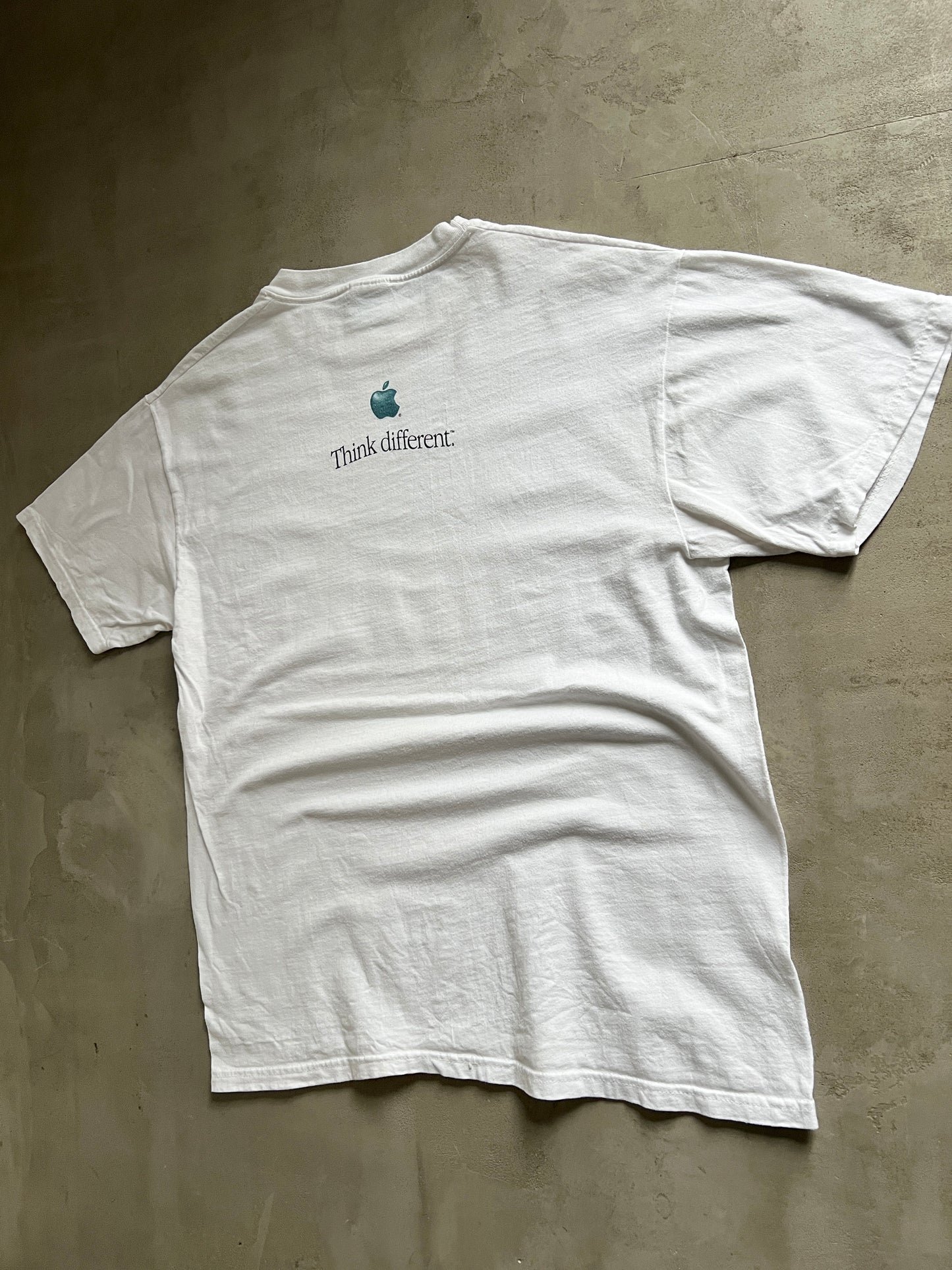 WHITE APPLE iMAC TEE - 1990S - L