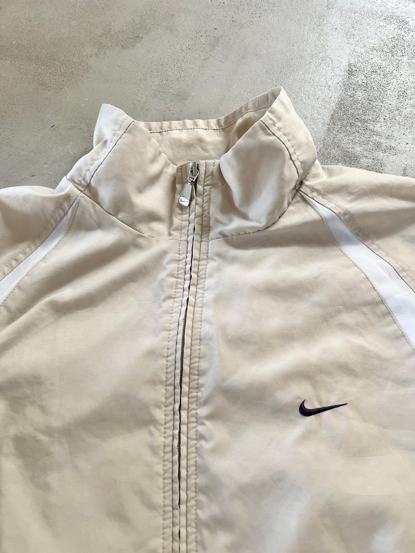 CREME NIKE TRACK JACKET - 2000S - L