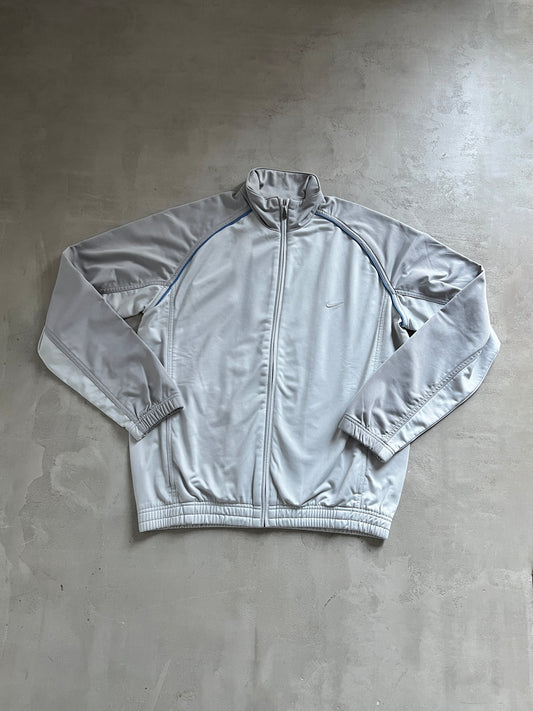 GREY NIKE TRACK JACKET - 2000S - M