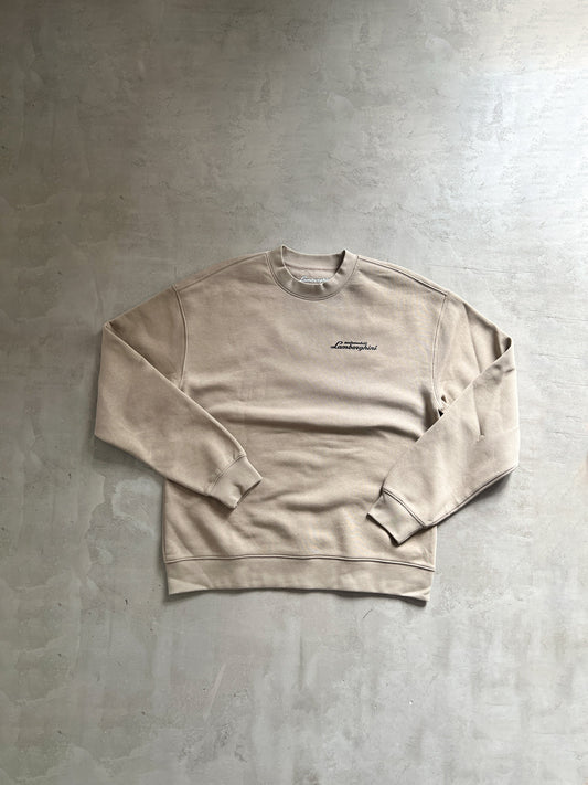 BEIGE LAMBORGHINI SWEATER - 2000S -  XL/L
