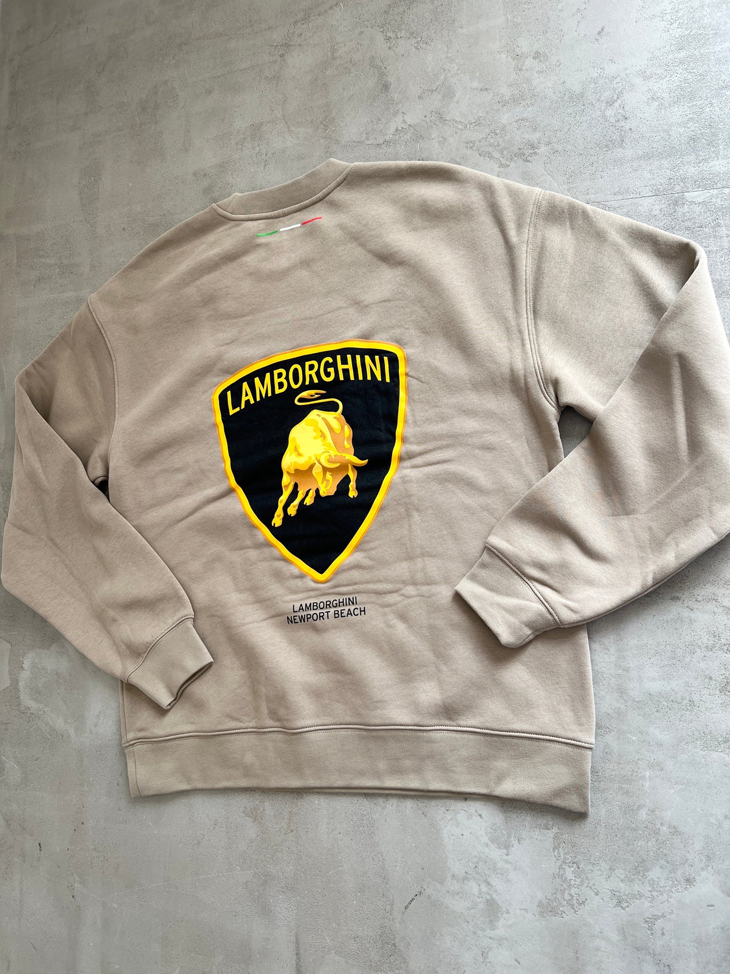 BEIGE LAMBORGHINI SWEATER - 2000S -  XL/L