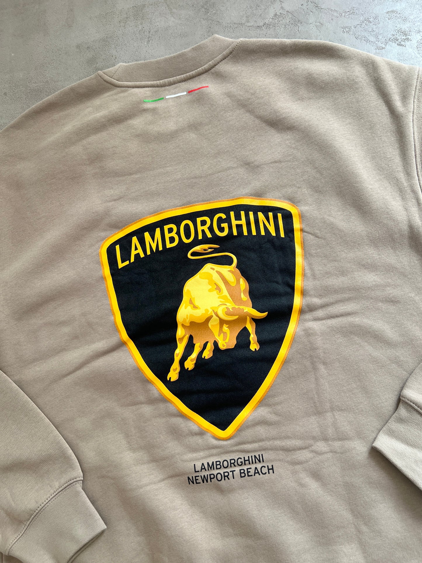 BEIGE LAMBORGHINI SWEATER - 2000S -  XL/L