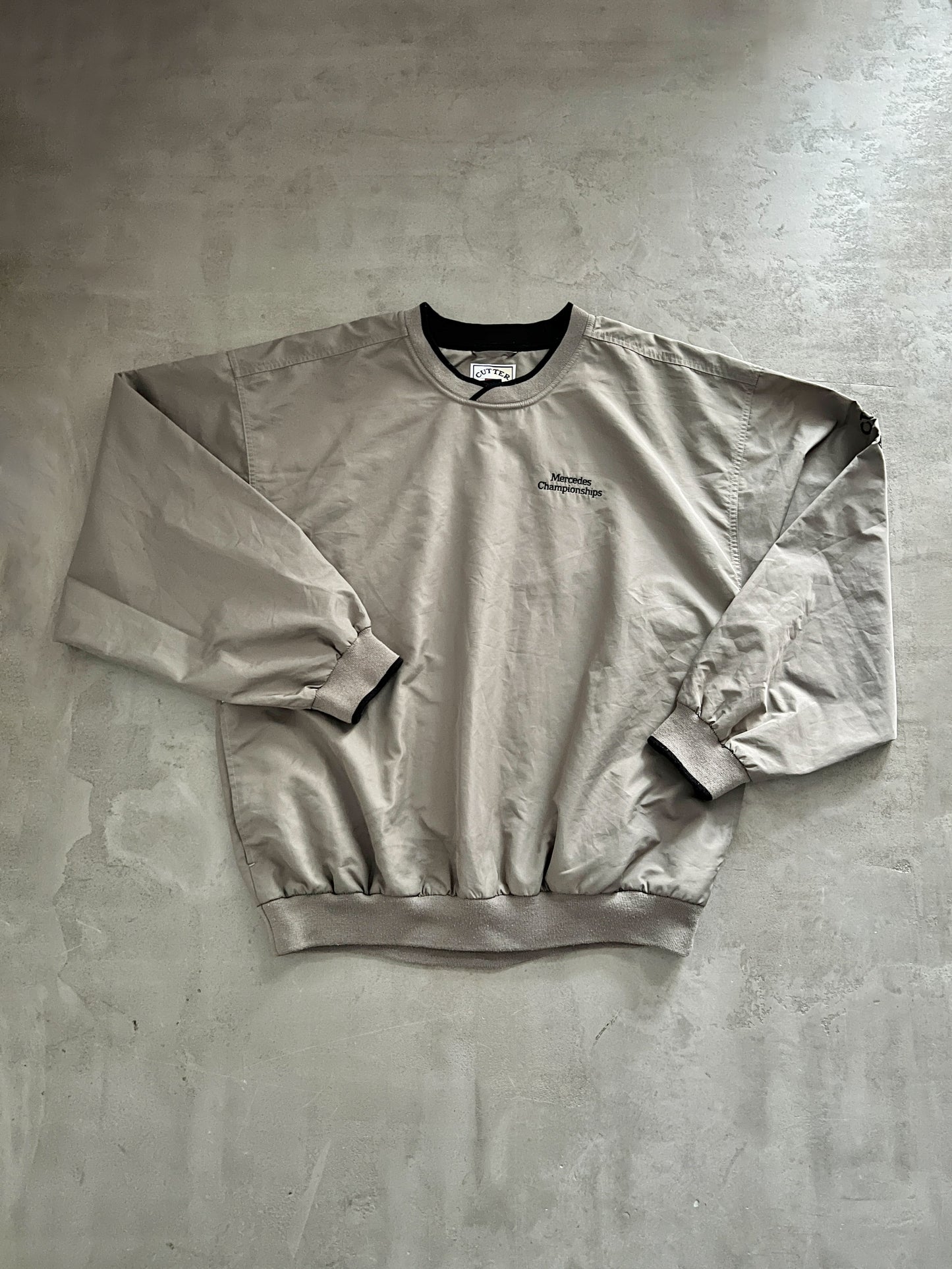 BEIGE MERCEDES BENZ SWEATER - 2000S - XL/L