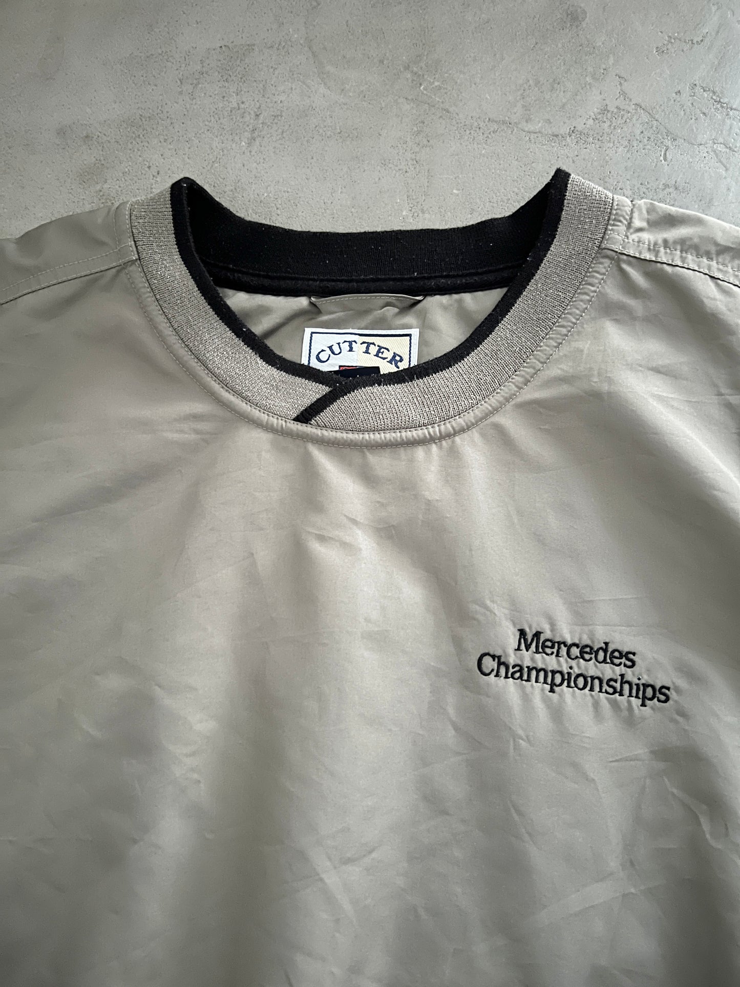 BEIGE MERCEDES BENZ SWEATER - 2000S - XL/L