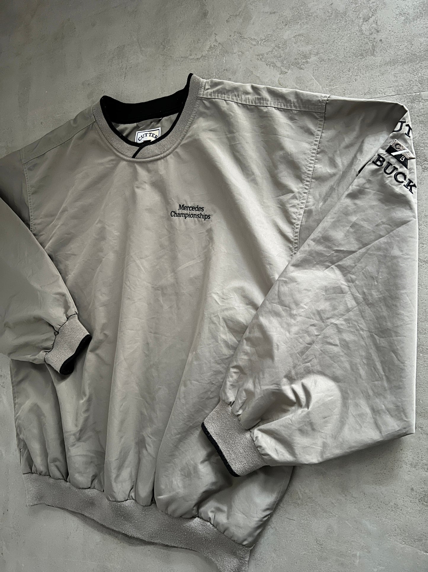 BEIGE MERCEDES BENZ SWEATER - 2000S - XL/L