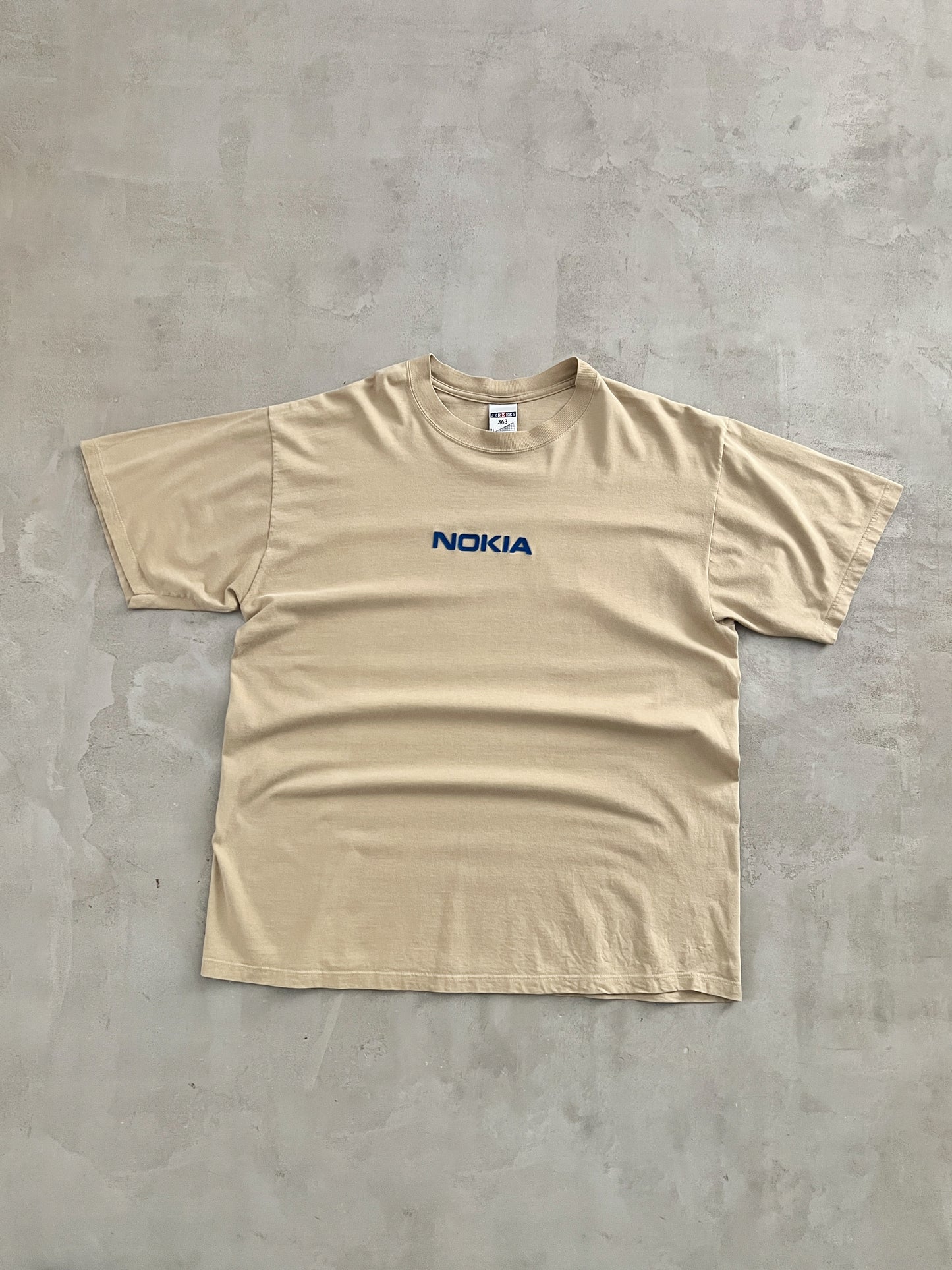 BEIGE NOKIA PROMO TEE - 2000S - XL/L
