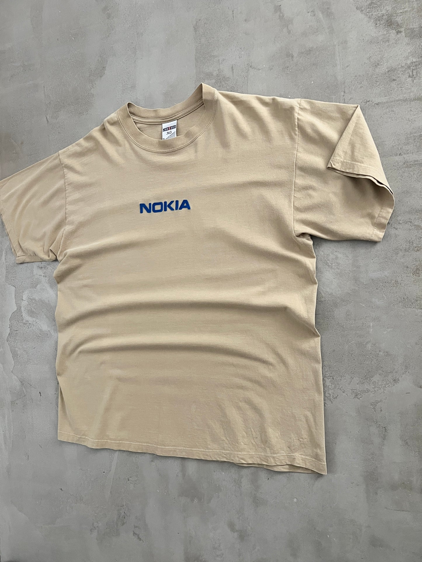 BEIGE NOKIA PROMO TEE - 2000S - XL/L