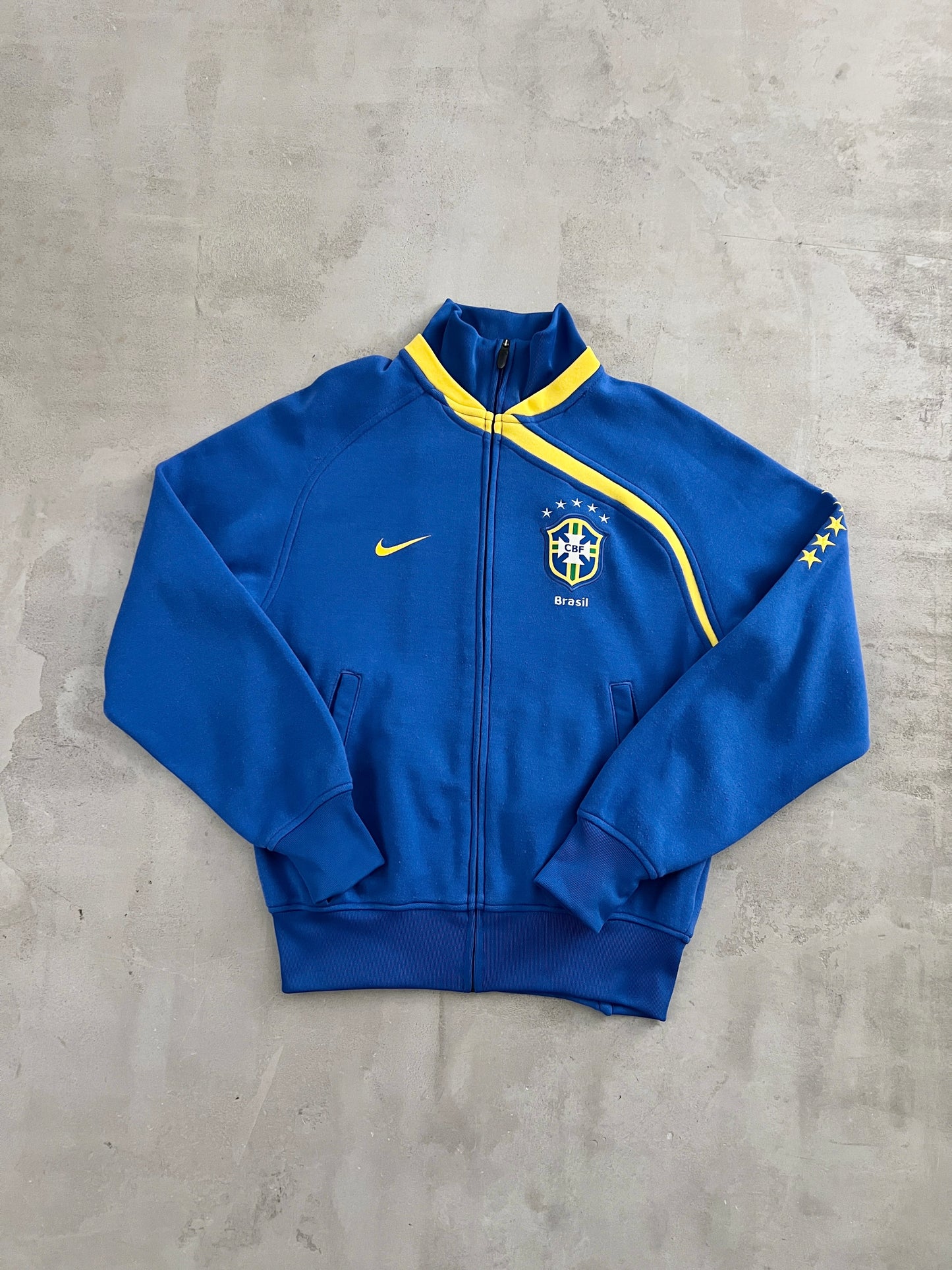 BLUE BRAZIL NIKE JACKET - 2000S - S