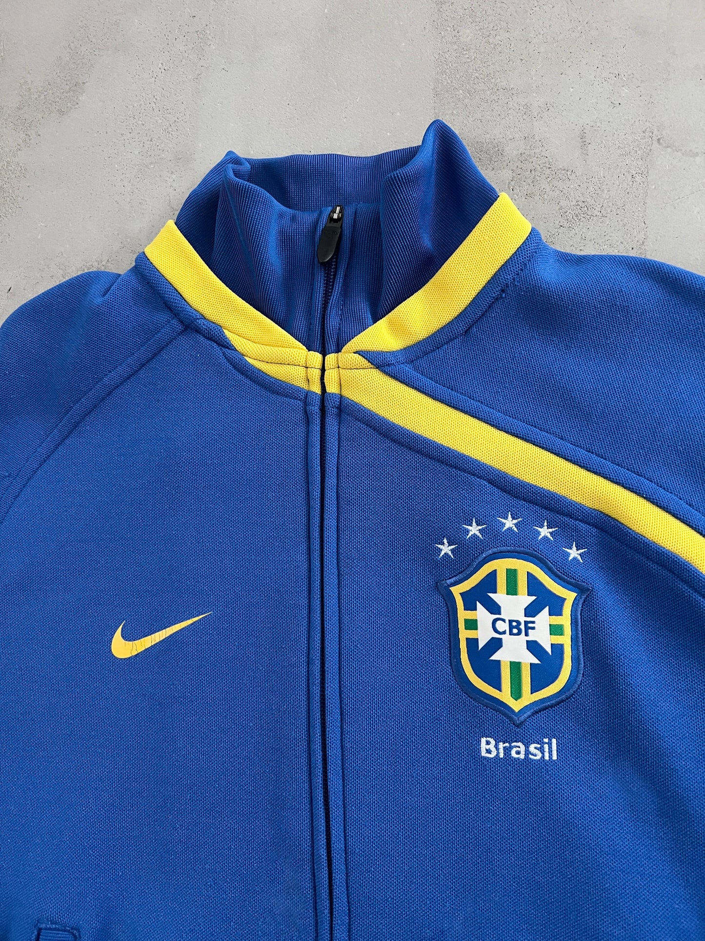 BLUE BRAZIL NIKE JACKET - 2000S - S