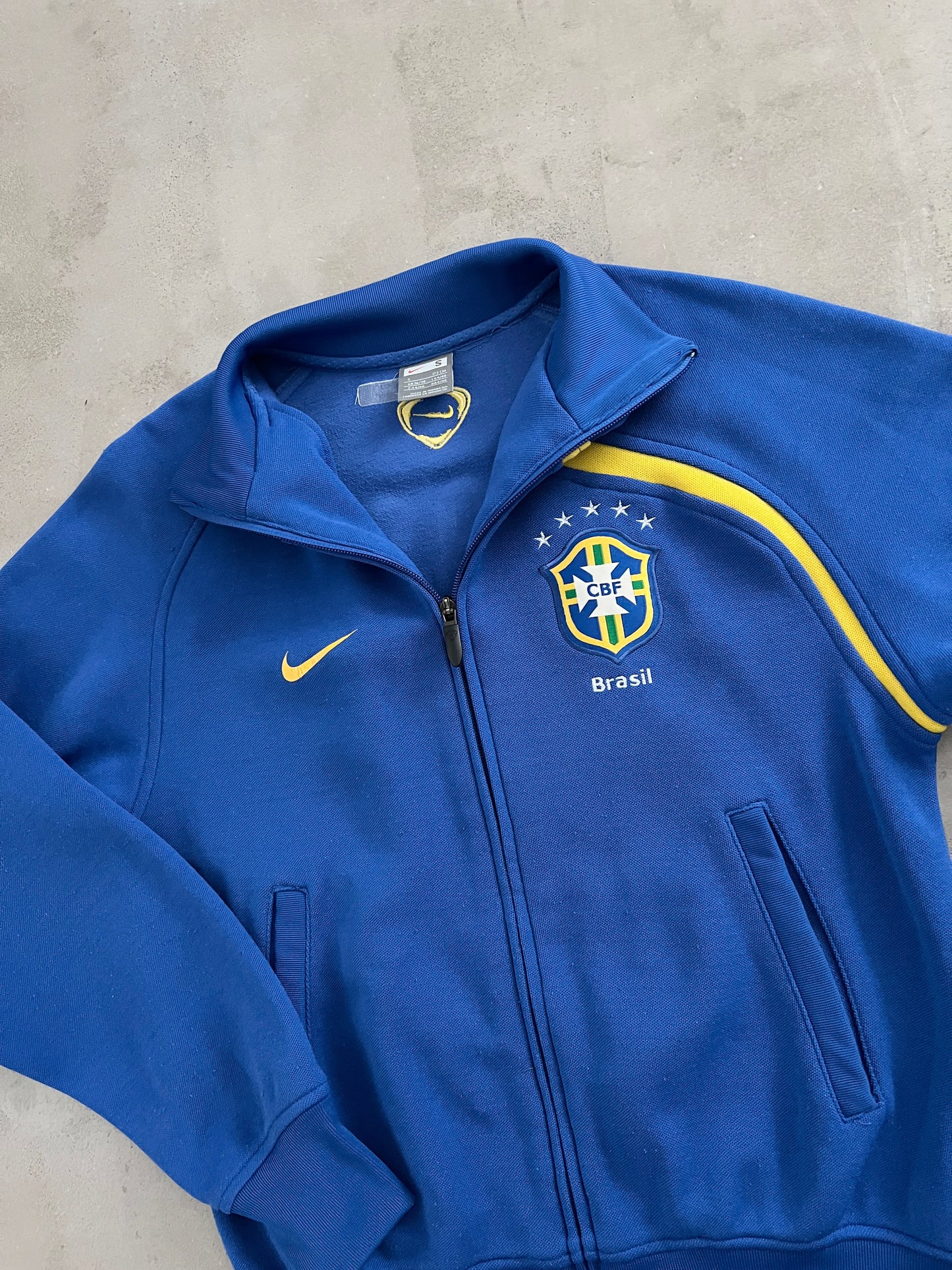BLUE BRAZIL NIKE JACKET - 2000S - S