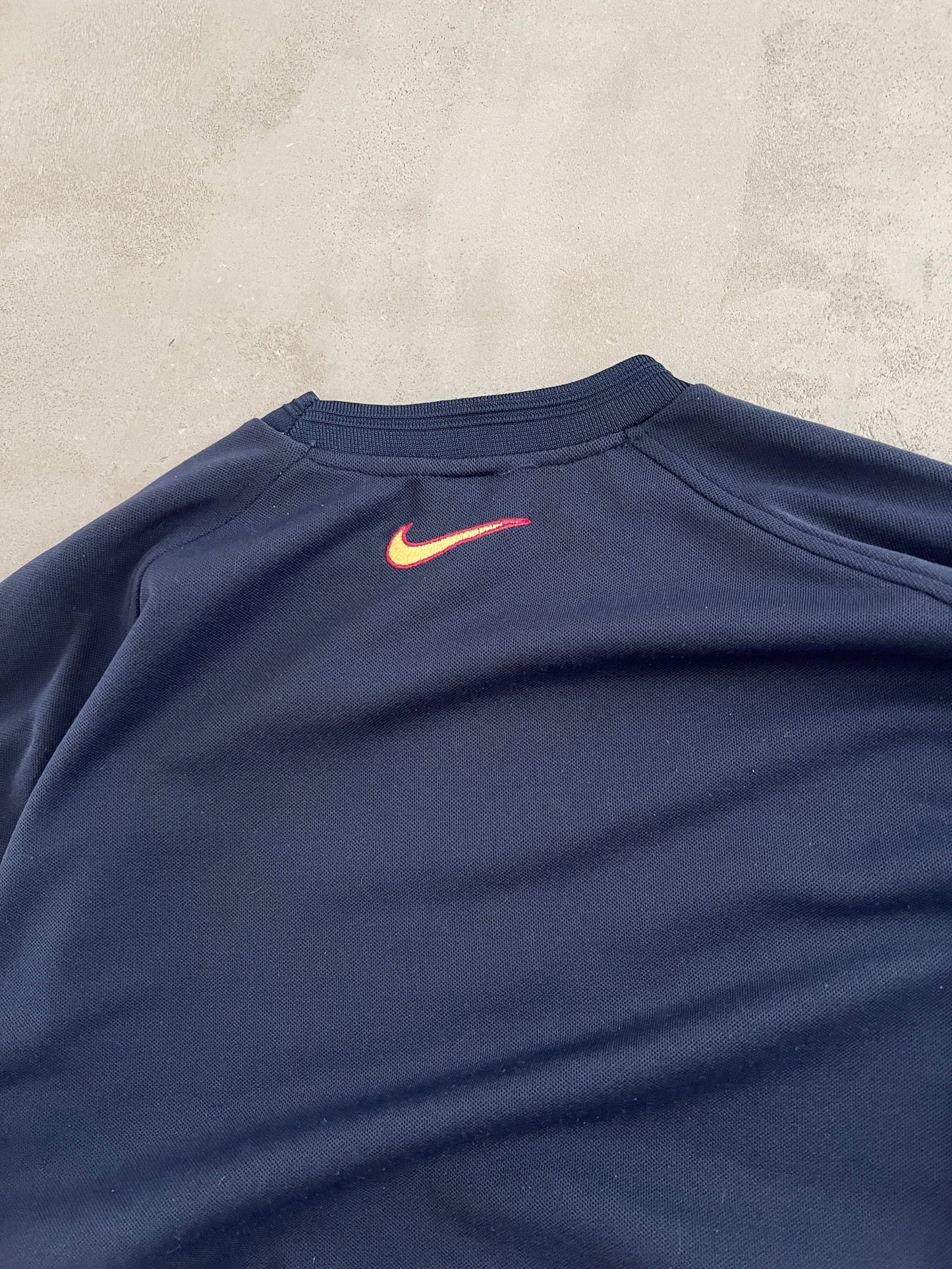 NAVY FC BARCELONA NIKE SWEATER - 2000S - M