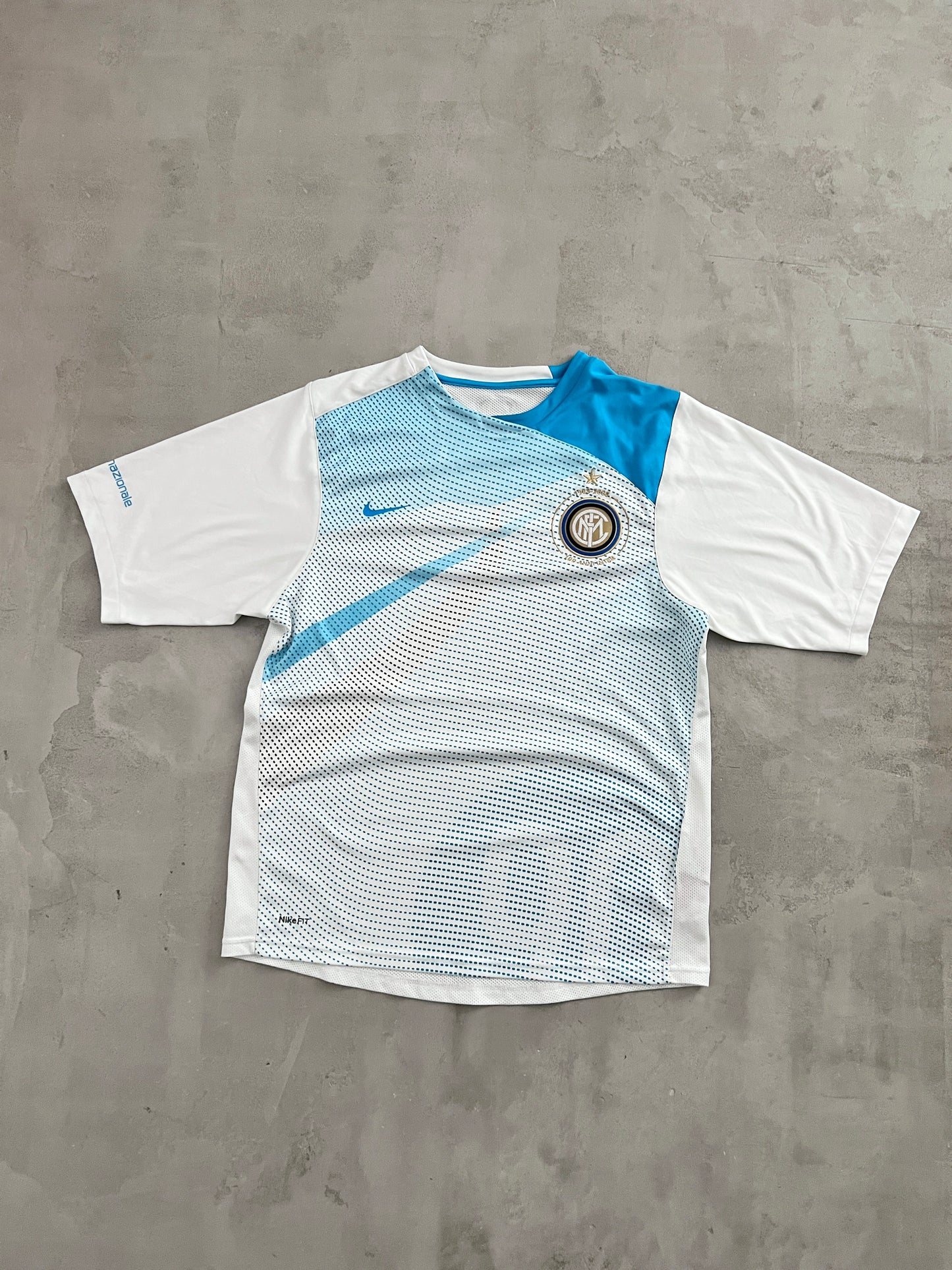 WHITE INTER MILAN NIKE JERSEY - 2000S - M