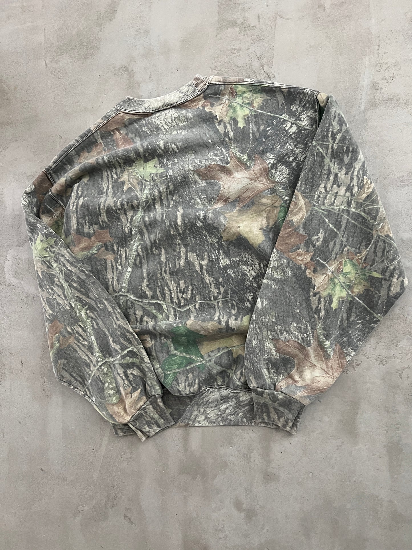 CAMO YANKEES SWEATER - 1990S - M/L