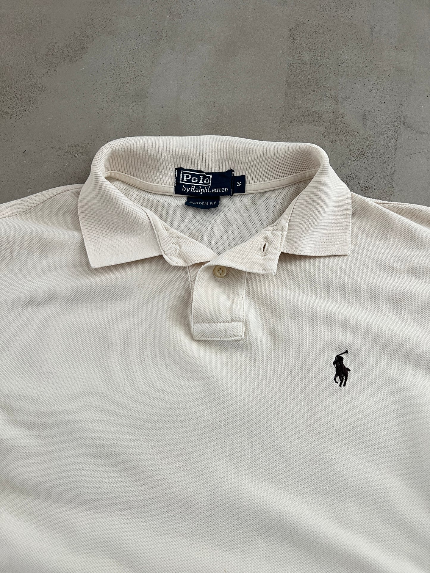 WHITE RALPH LAUREN LONGSLEEVE - 2000S - S