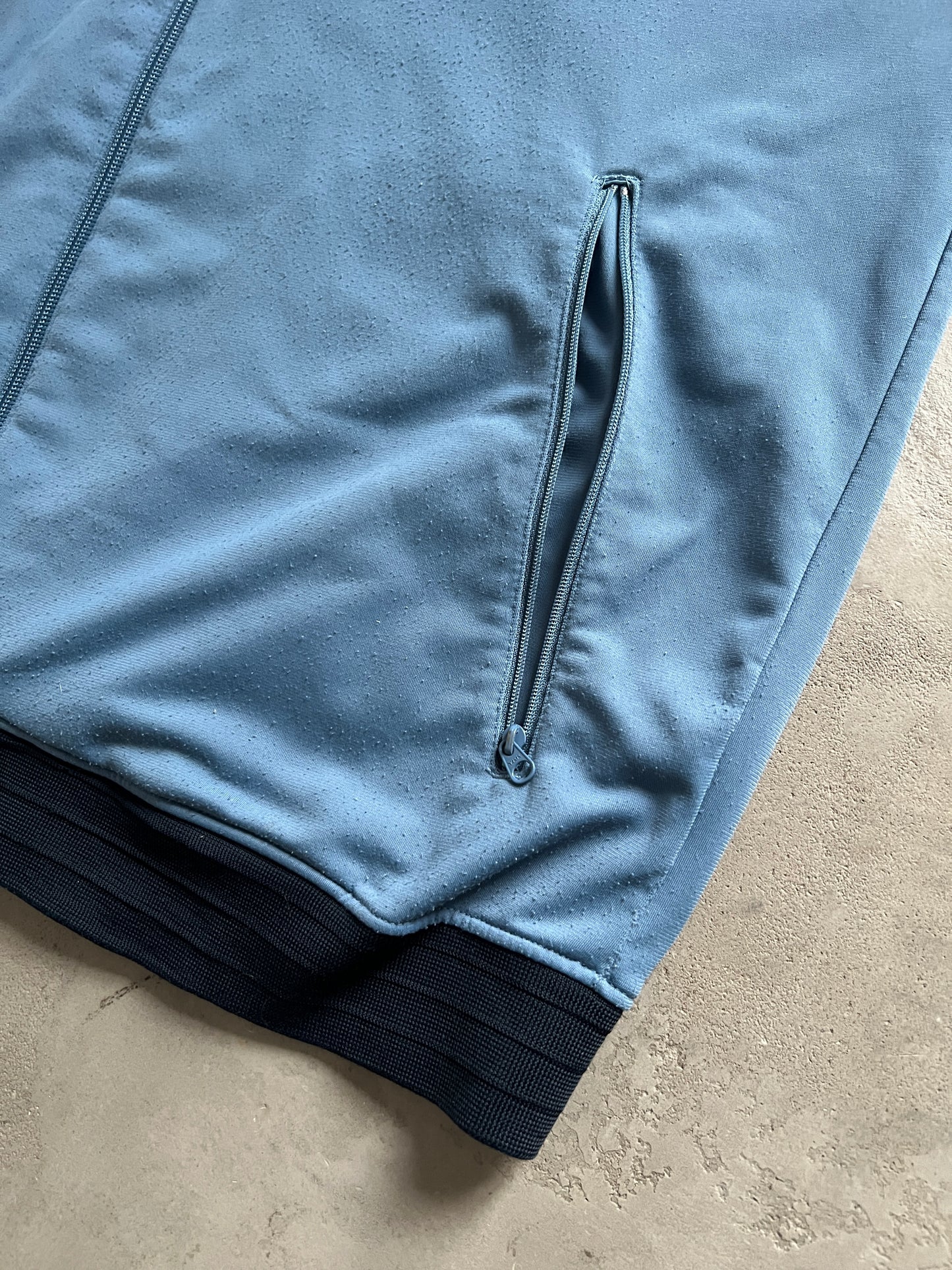 SLATE BLUE NIKE TRACK JACKET - 2000S - M
