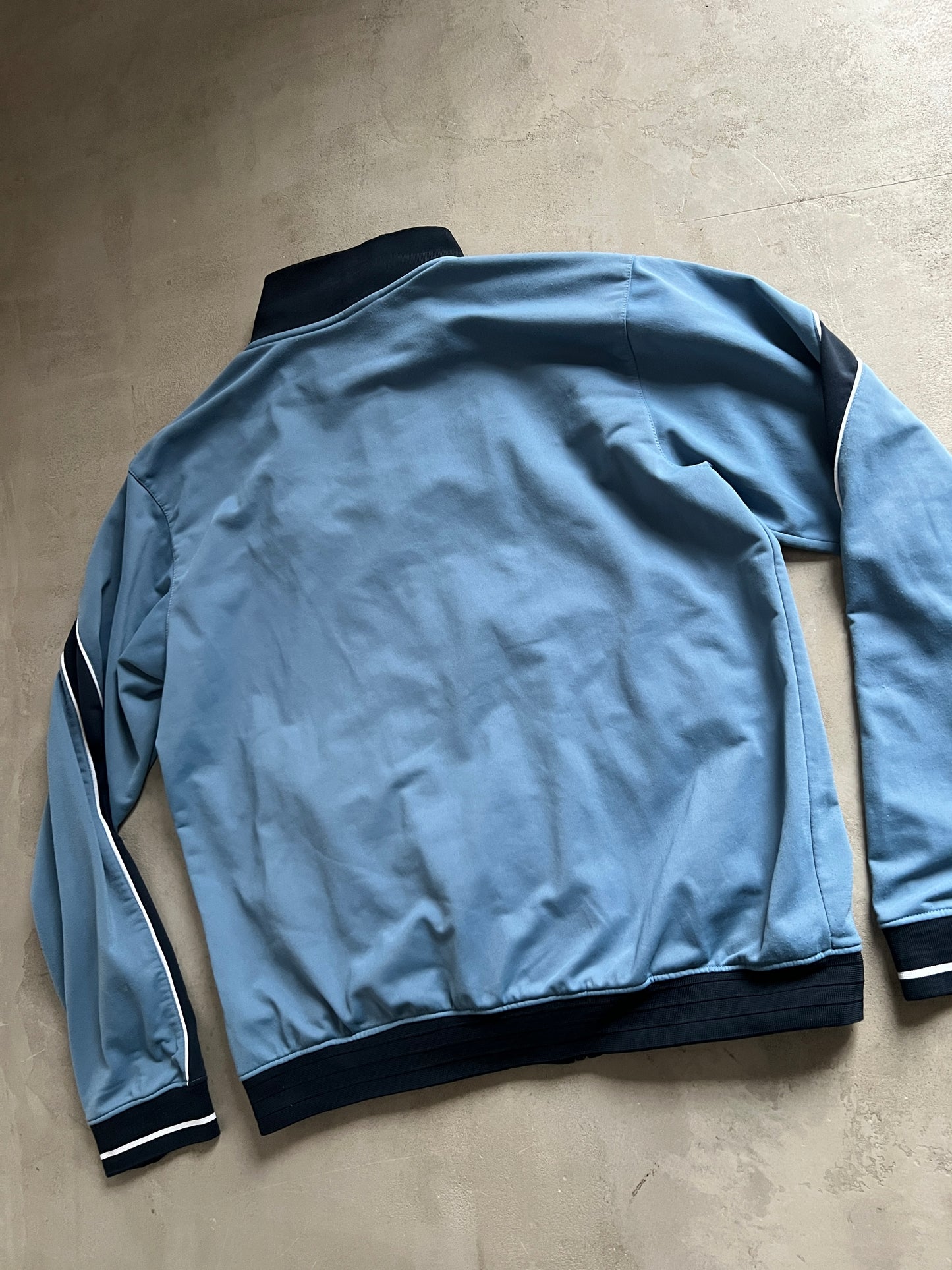 SLATE BLUE NIKE TRACK JACKET - 2000S - M