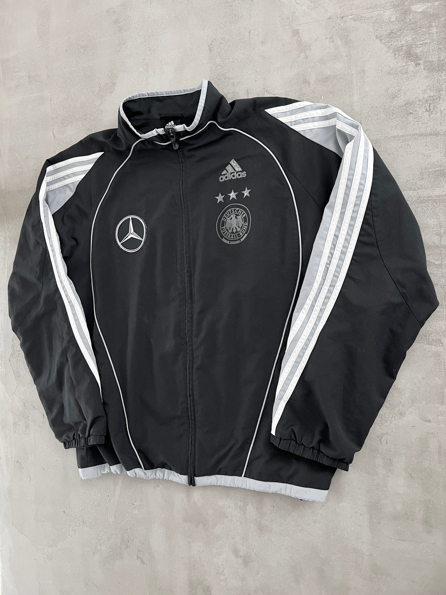 BLACK GERMANY ADIDAS JACKET - 2000S - XL