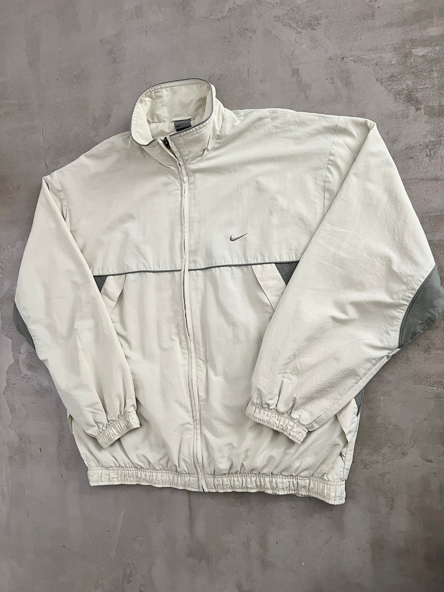 CREME NIKE TRACK JACKET - 2000S - XL