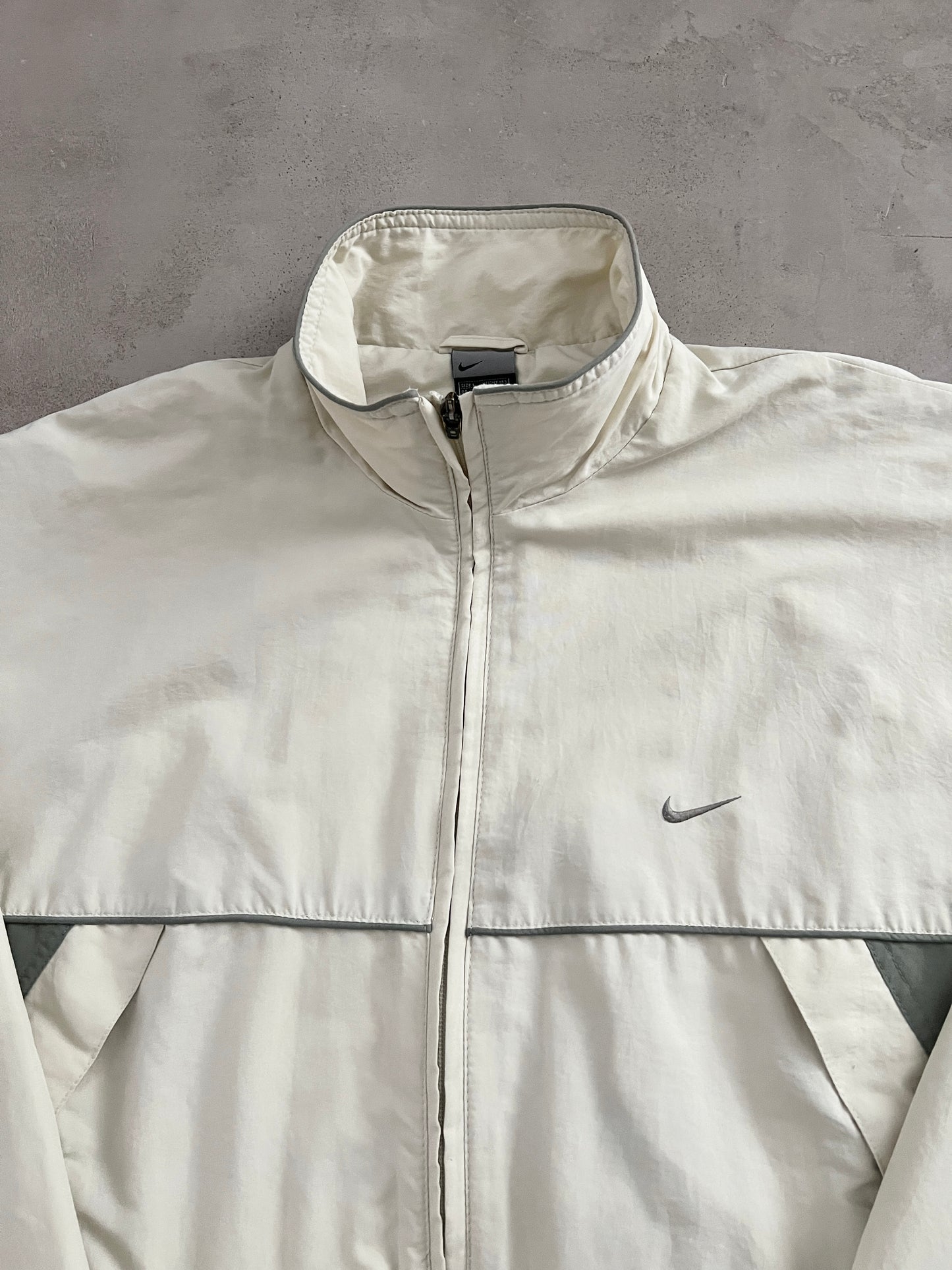 CREME NIKE TRACK JACKET - 2000S - XL