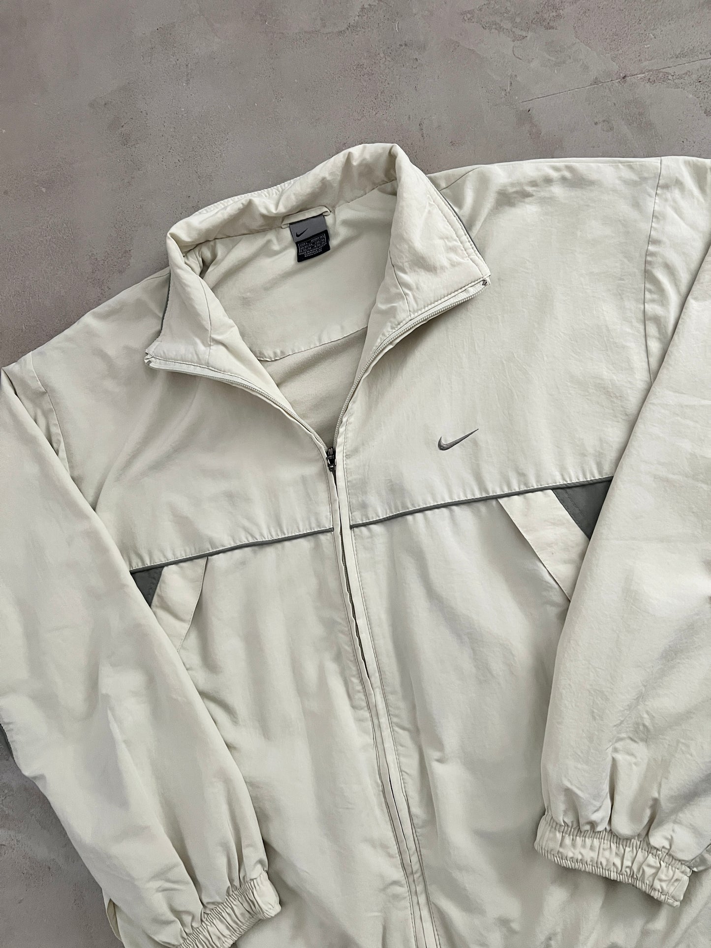 CREME NIKE TRACK JACKET - 2000S - XL