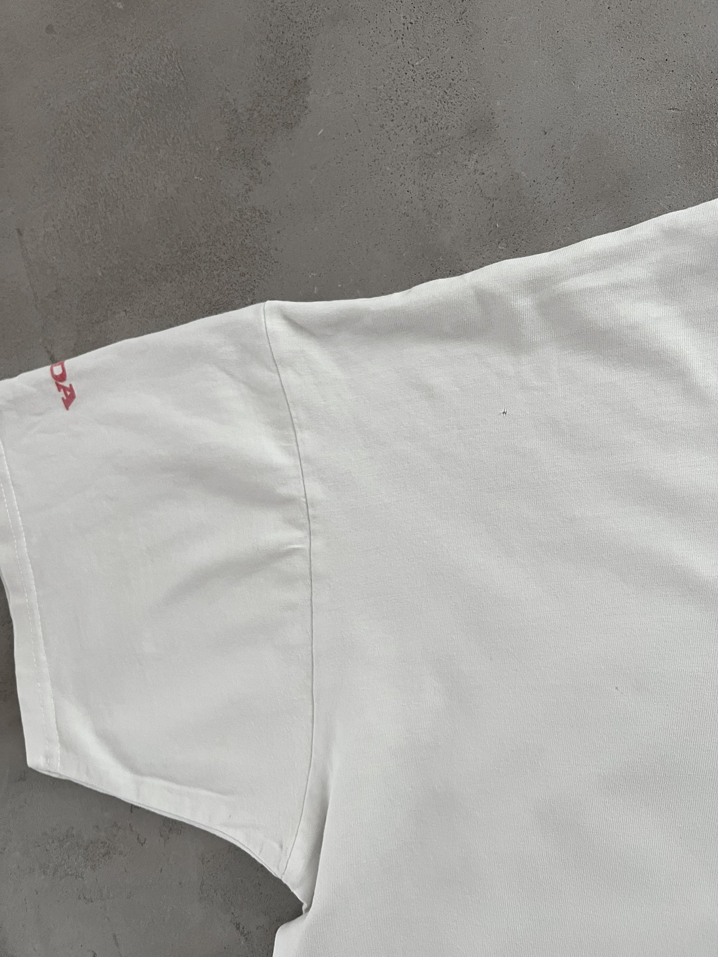 WHITE HONDA RACING TEE - 1990S - M/L