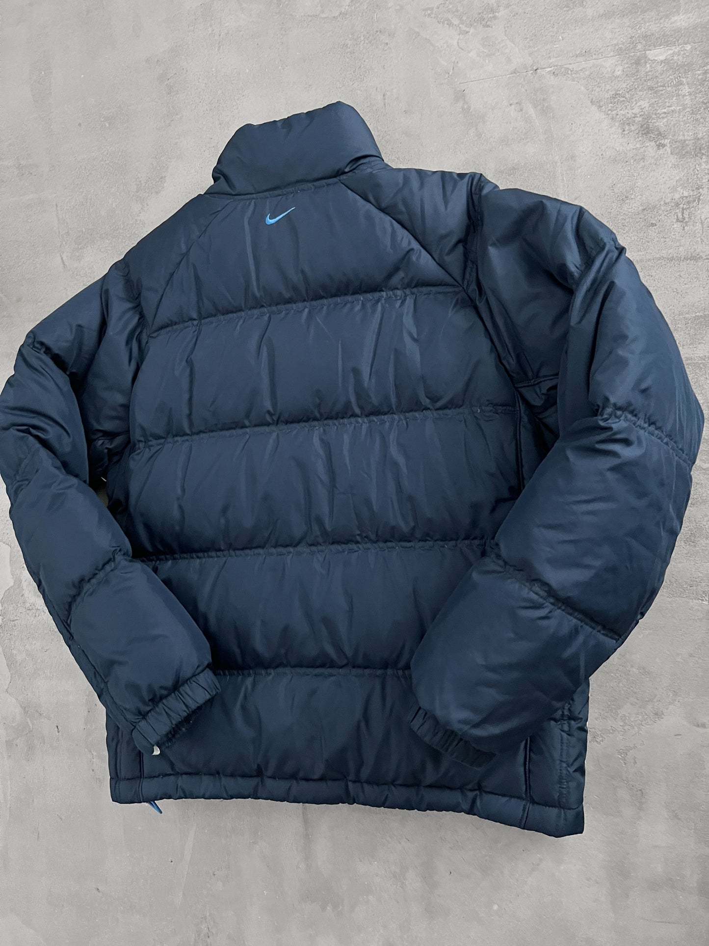 NAVY NIKE HEX PUFFER - 2000S - L