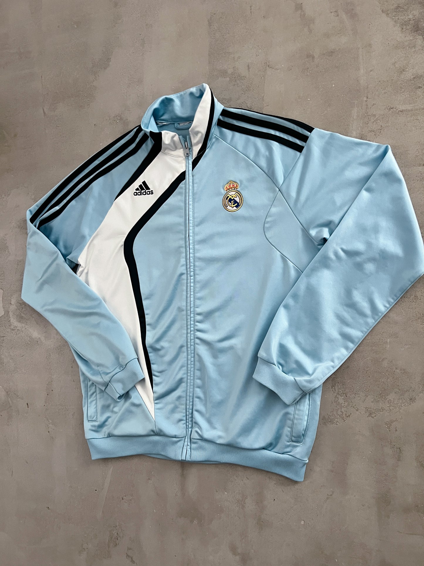 BABY BLUE REAL MADRID JACKET - 2000S - S