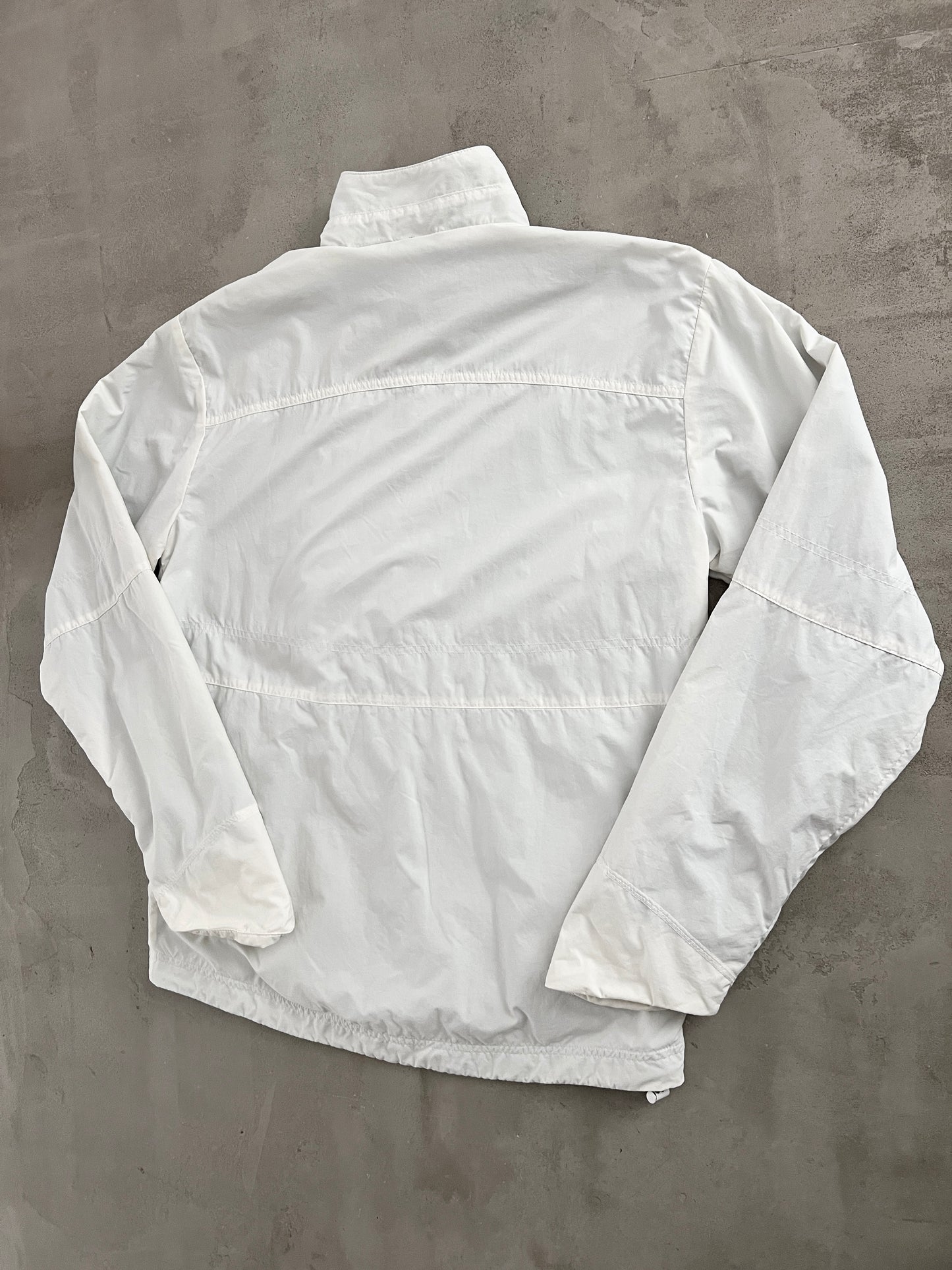 WHITE NIKE TRACK JACKET - 2000S - M
