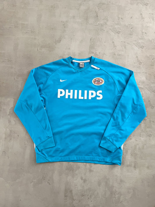 BABY BLUE PSV EINDHOVEN NIKE SWEATER - 2000S - XL/L