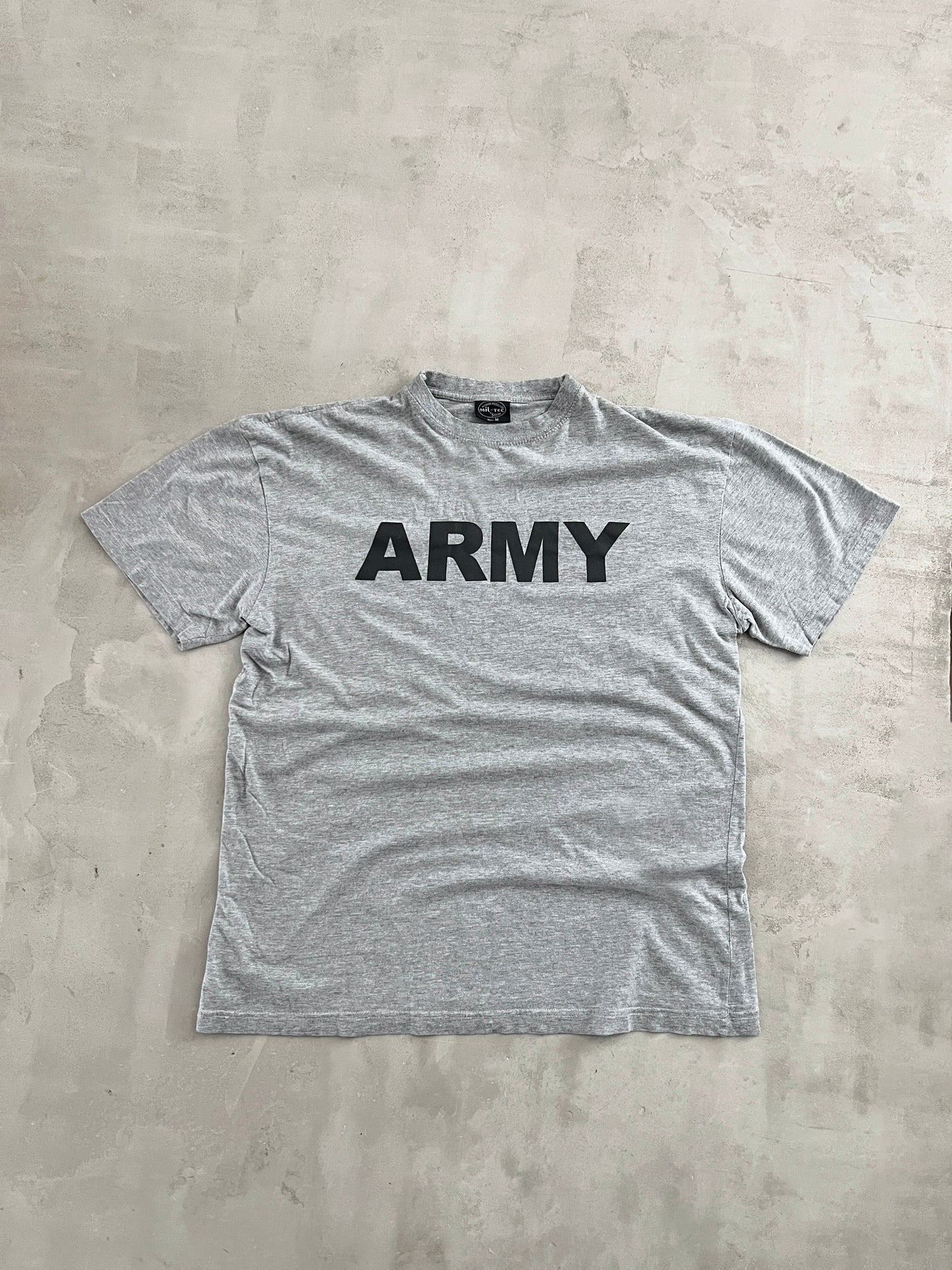 GREY US ARMY TEE - 1990S - L/M
