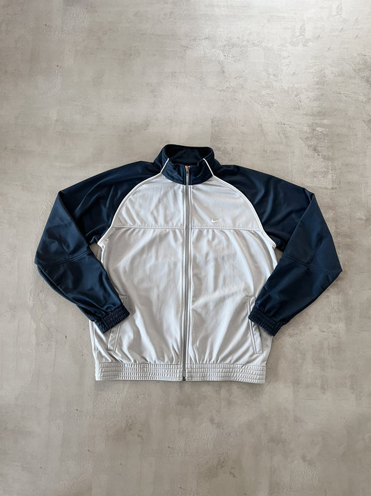 GREY NIKE TRACK JACKET - 2000S - L