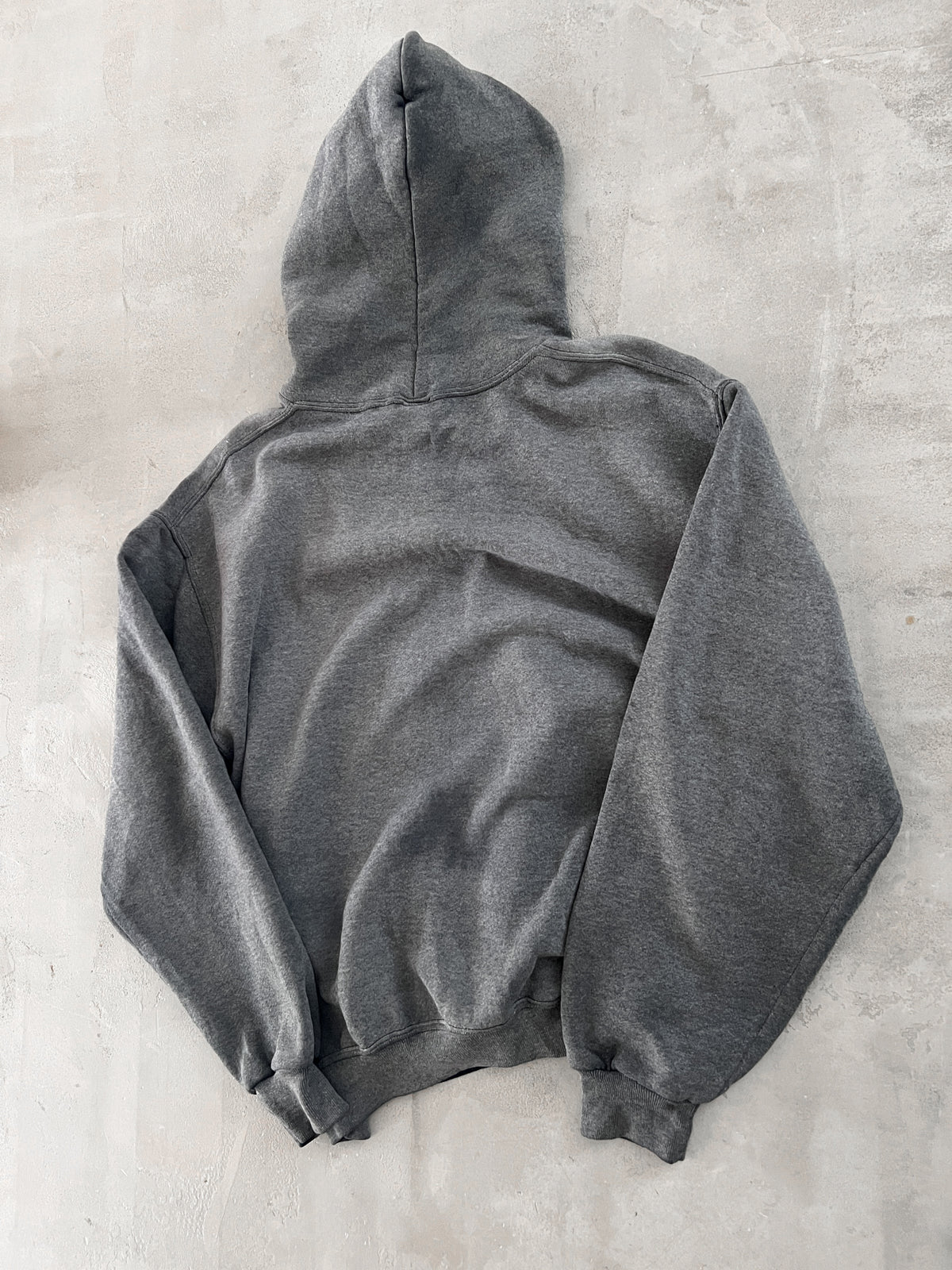 FADED GREY STANFORD RUSSELL HOODIE - 1990S - S