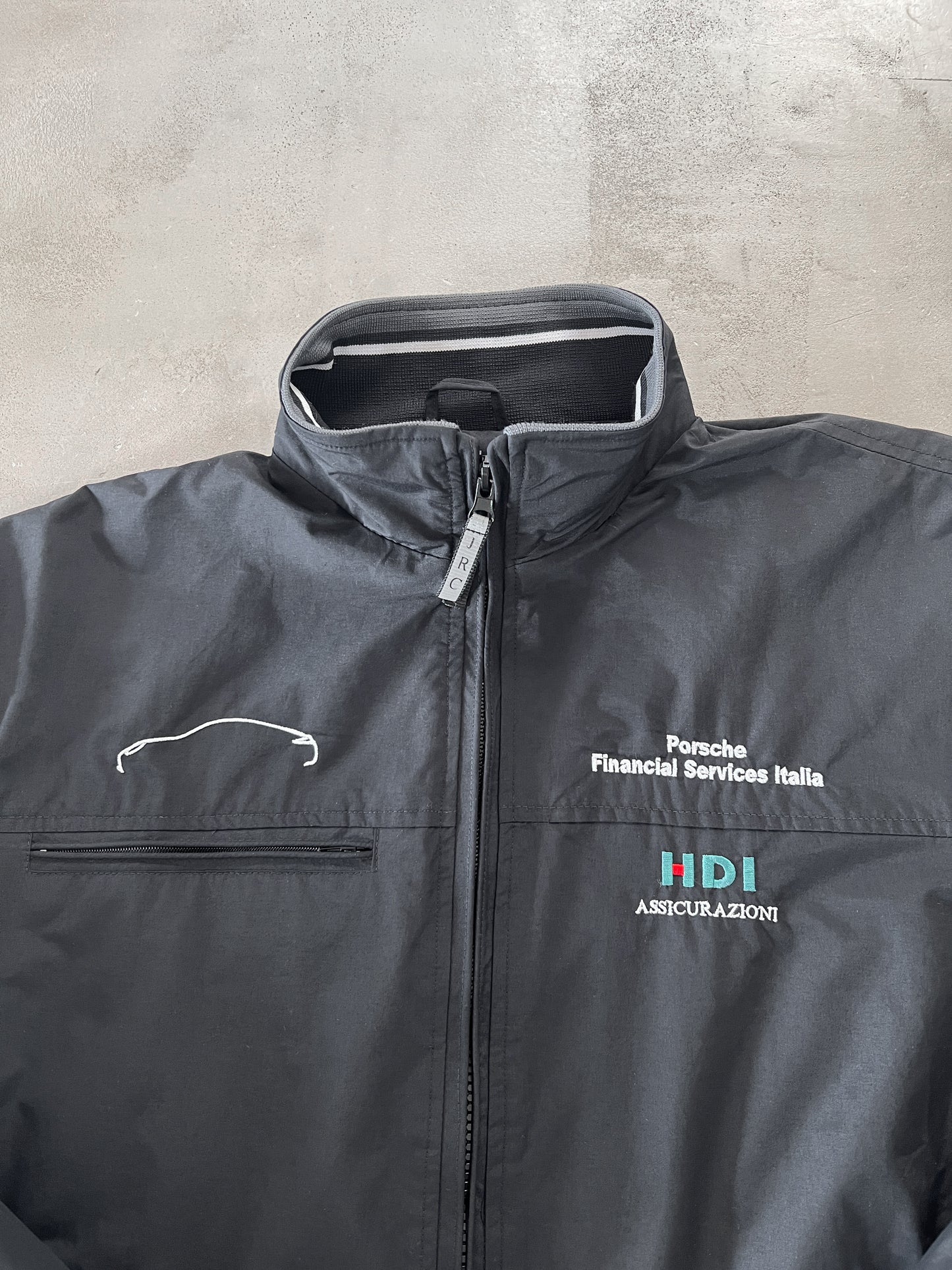 BLACK PORSCHE ITALY JACKET - 2000S - S