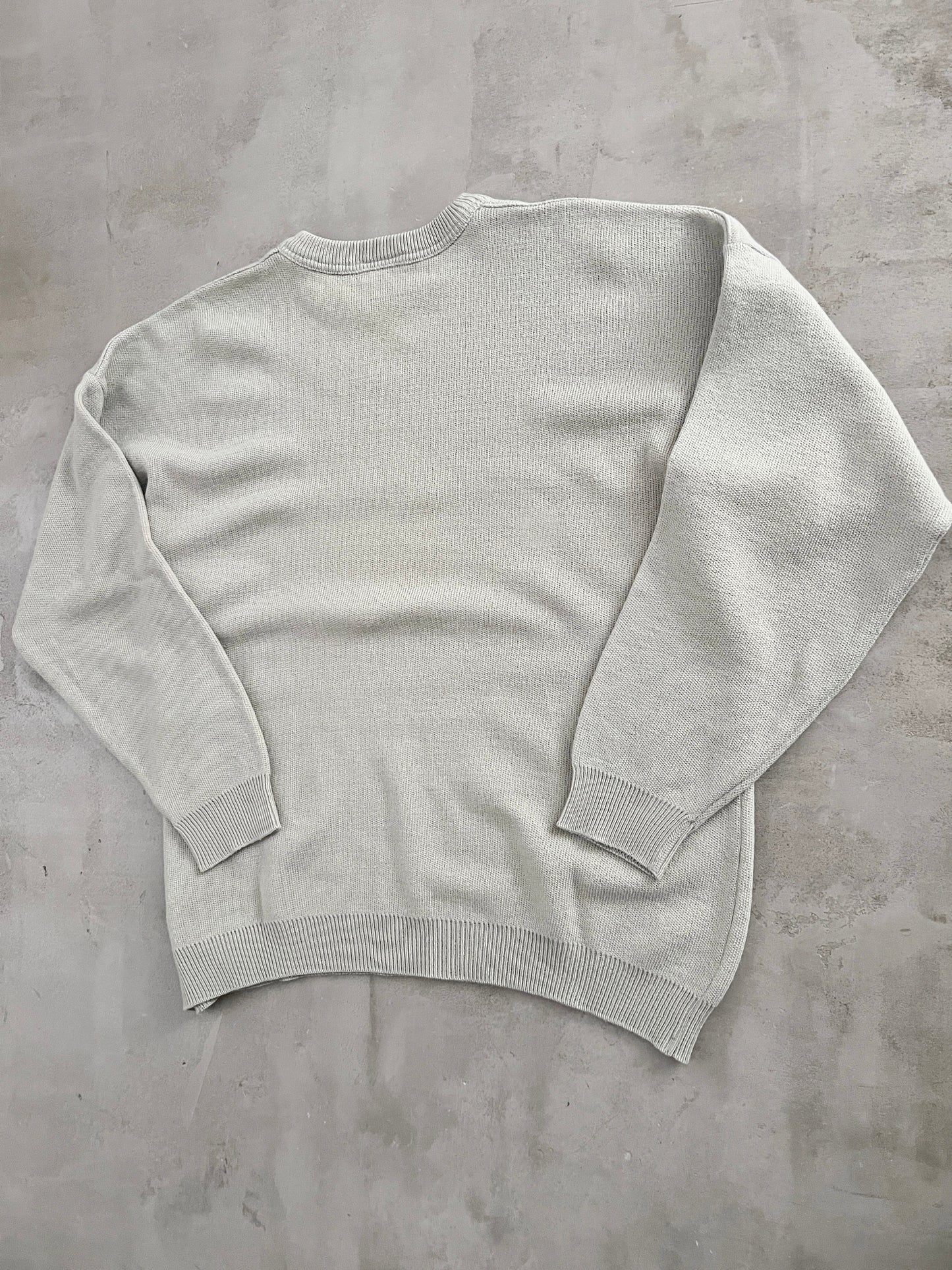 CREME LACOSTE KNIT SWEATER - 2000S - M