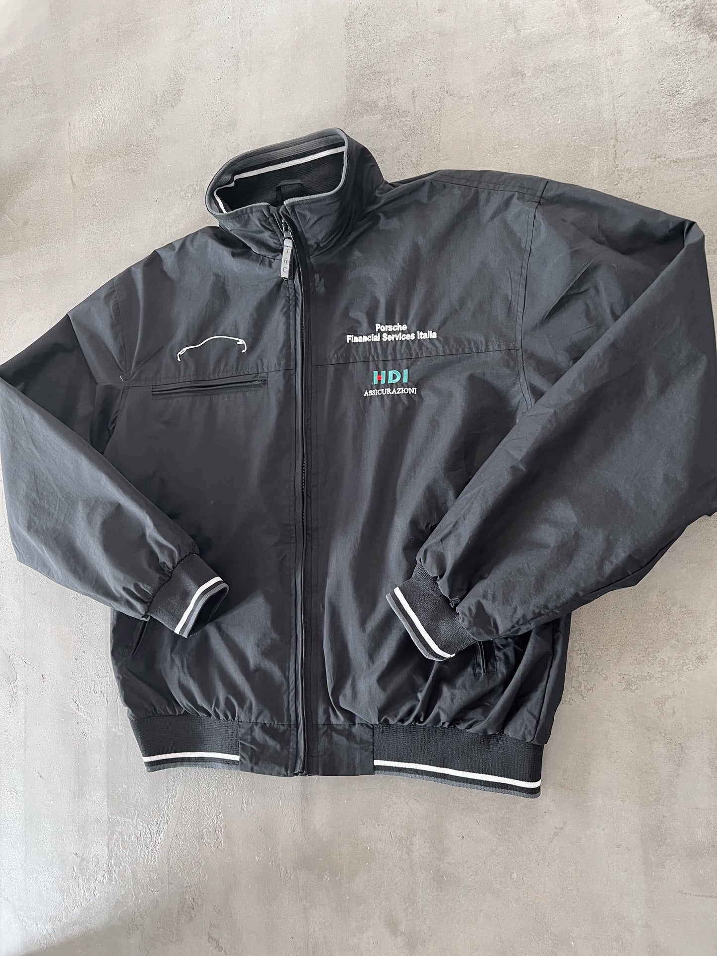 BLACK PORSCHE ITALY JACKET - 2000S - S