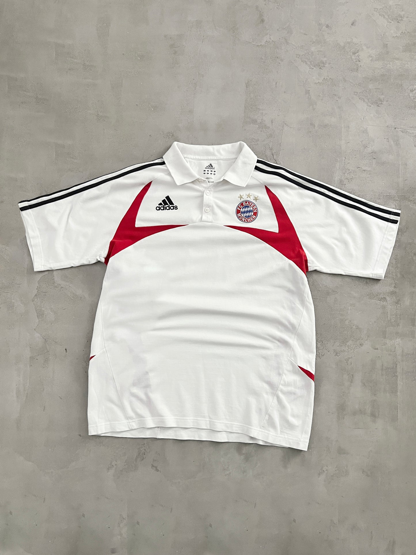 WHITE BAYERN MUNICH POLO - 2000S - XL