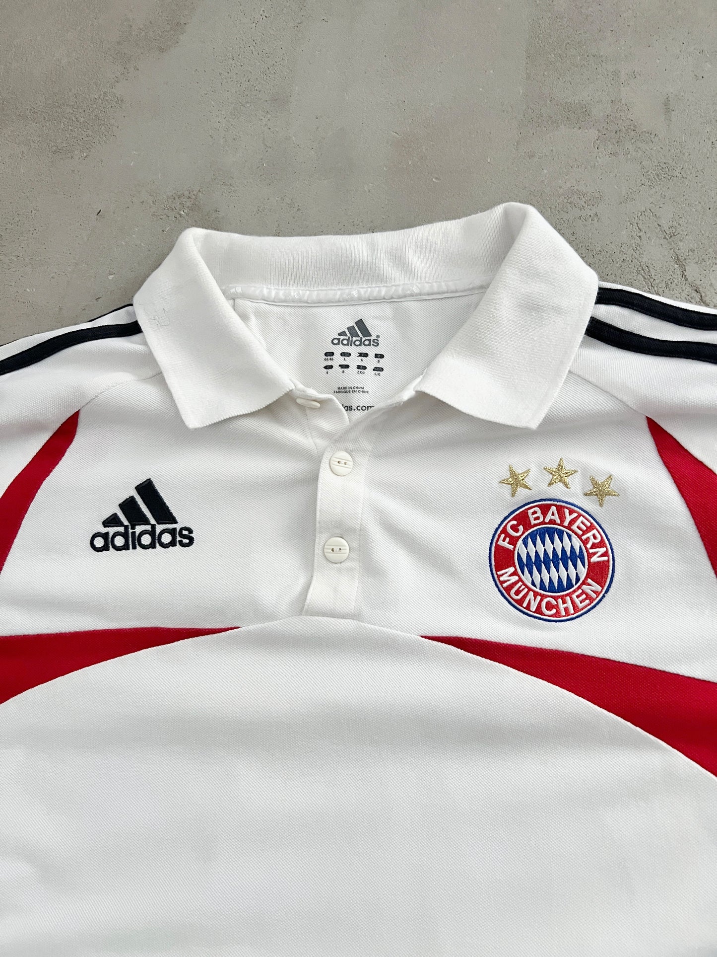 WHITE BAYERN MUNICH POLO - 2000S - XL