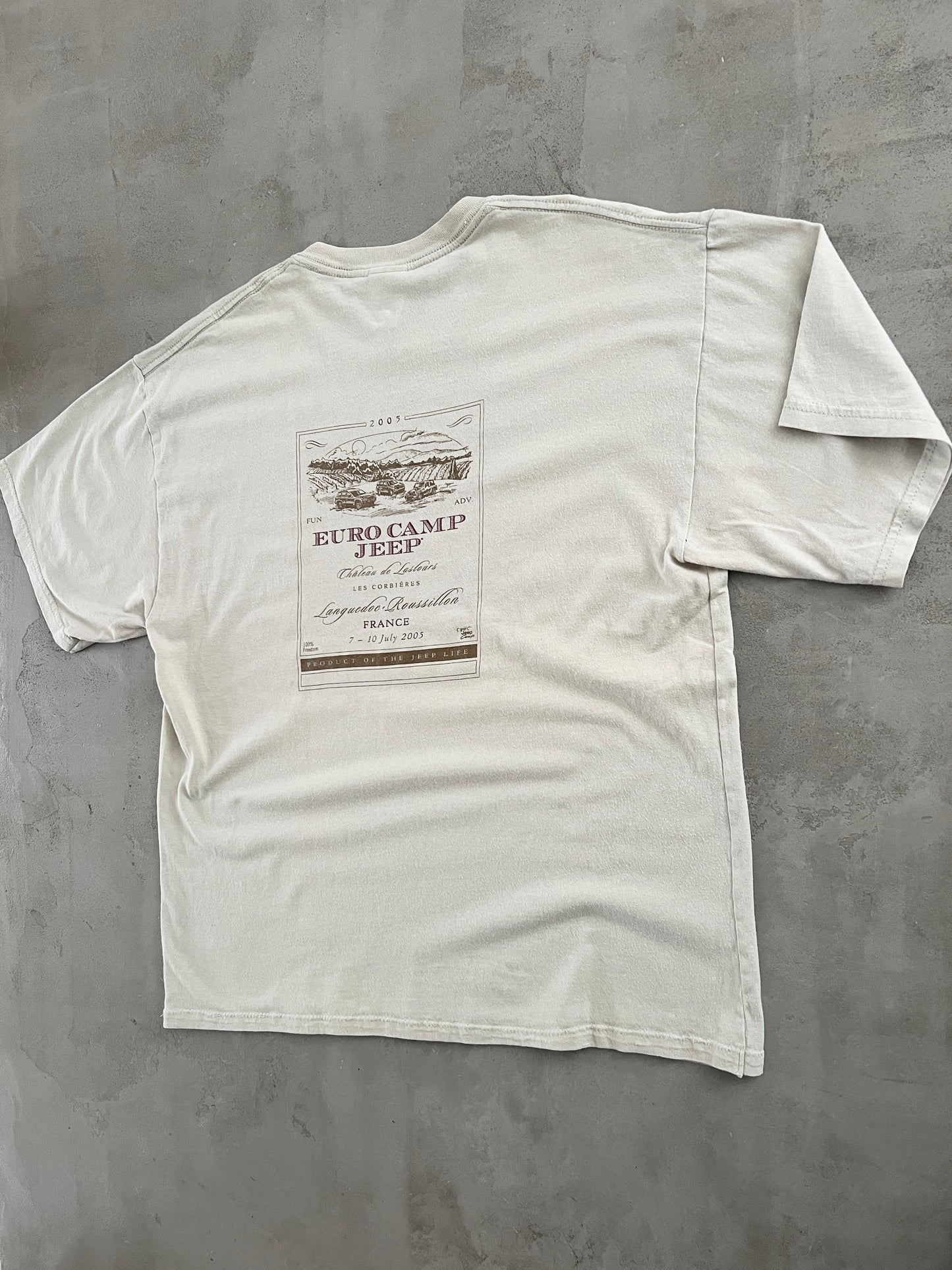 CREME JEEP FRANCE TEE - 2005 - L